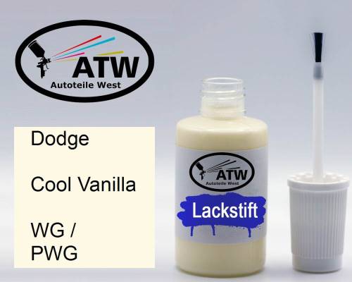 Dodge, Cool Vanilla, WG / PWG: 20ml Lackstift, von ATW Autoteile West.